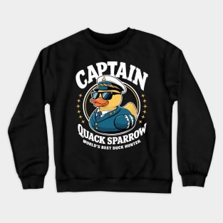 Captain Quack Sparrow Cruise Ship Duck Hunter Crewneck Sweatshirt